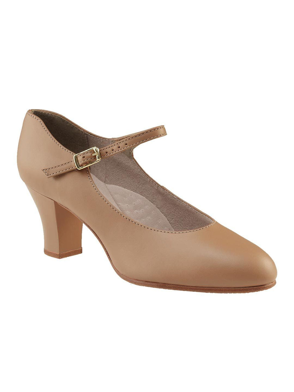 Capezio 2" Student Footlight Character Shoe - Tan - Style:650
