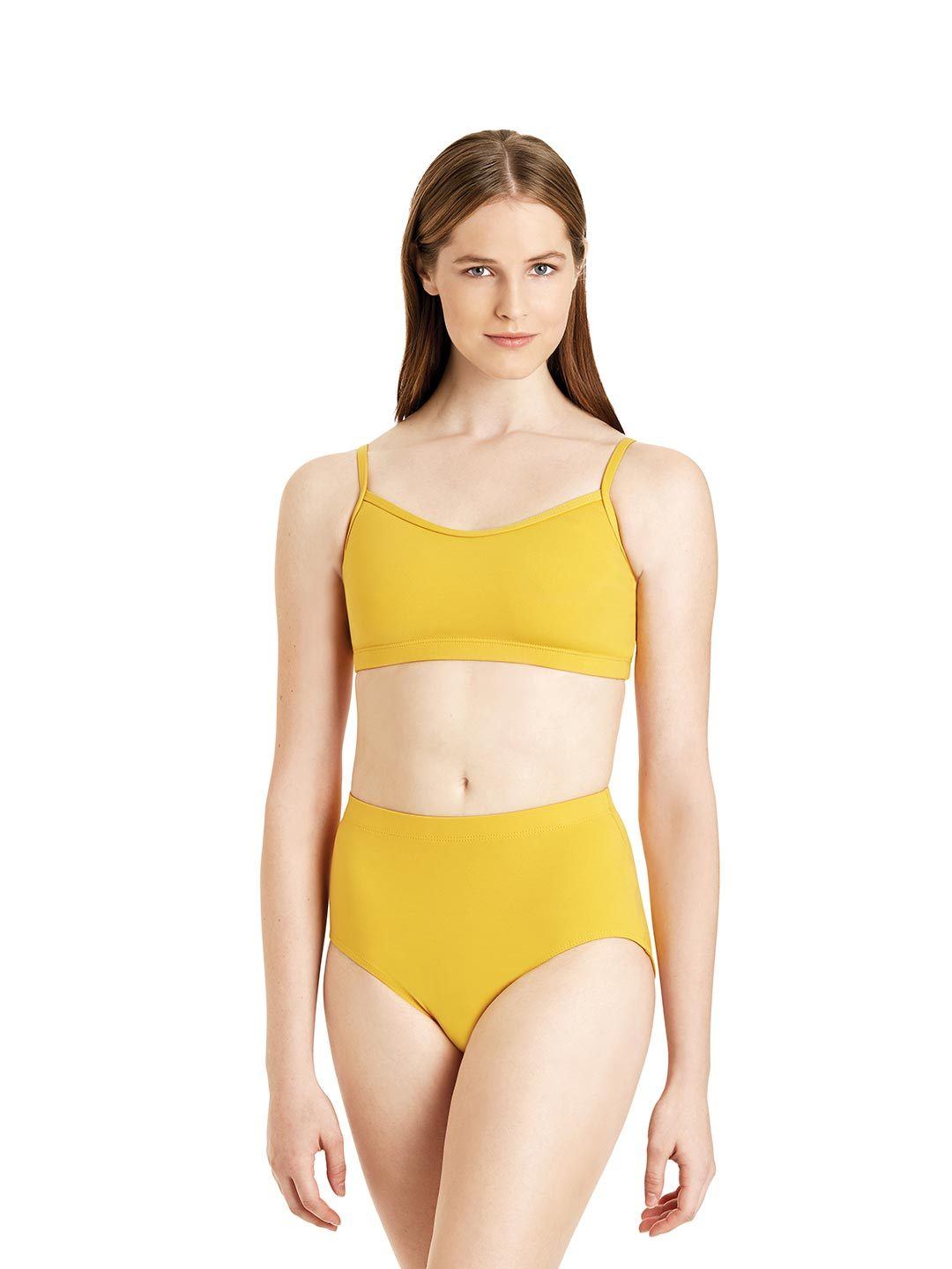 Capezio Brief - Girls - Yellow - Front - Style: TB111C