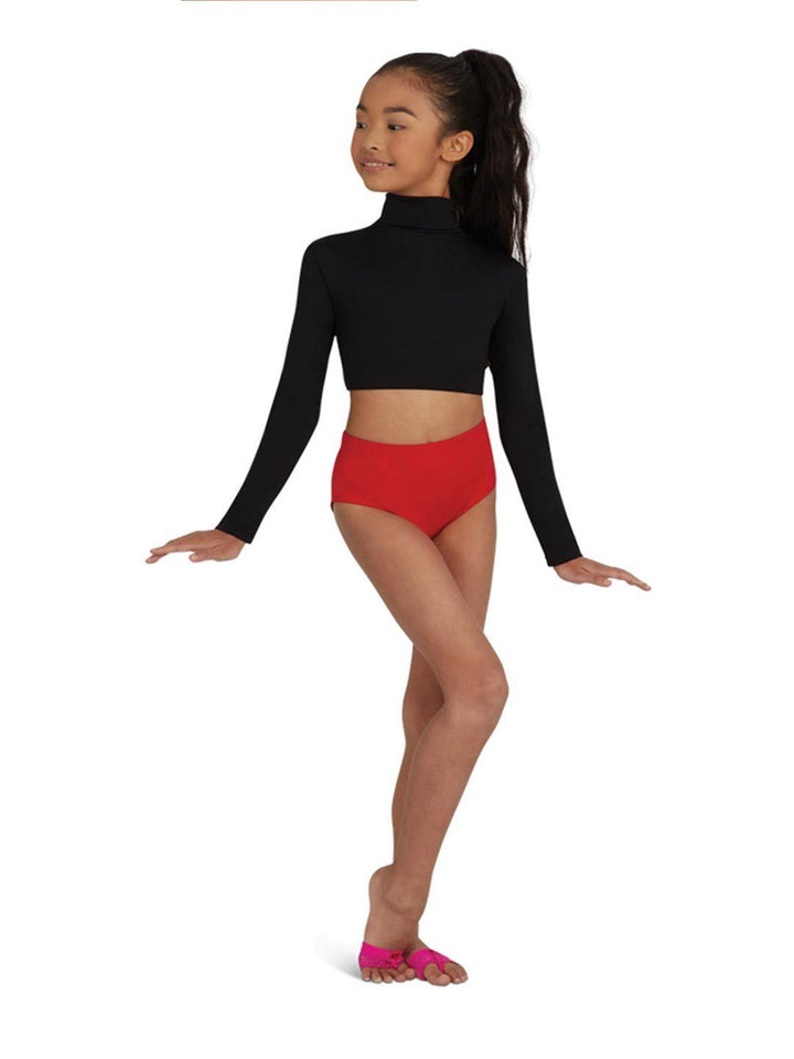 Capezio Brief - Girls - Red - Front - Style: TB111C