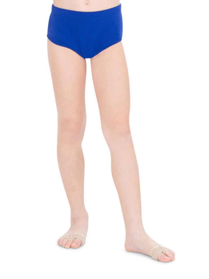 Capezio Brief - Girls - Blue - Front - Style: TB111C