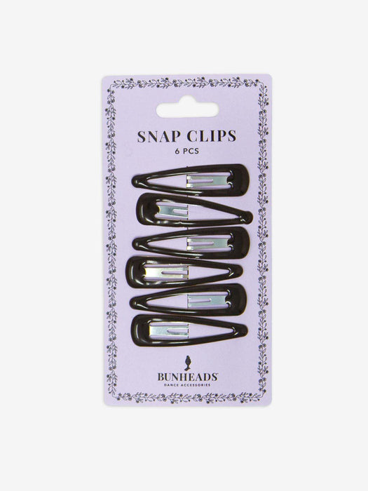 Bunheads Snap Clips - Black - Front - Style:BH1512_1515