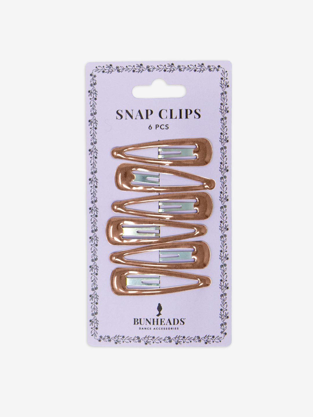 Bunheads Snap Clips - Brown - Front - Style:BH1512_1515