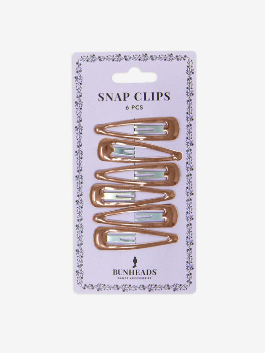 Bunheads Snap Clips - Brown - Front - Style:BH1512_1515