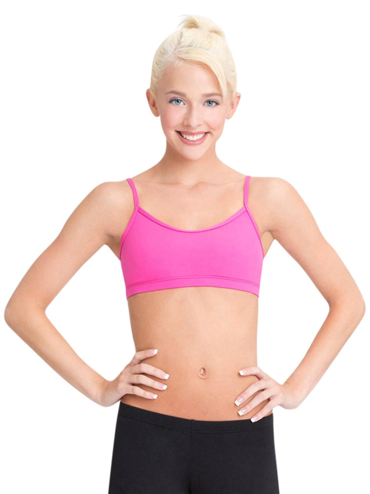 Capezio Camisole Bra Top - Pink - Front - Style:TB102
