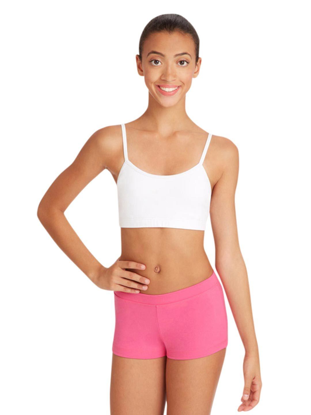 Capezio Camisole Bra Top - White - Front - Style:TB102