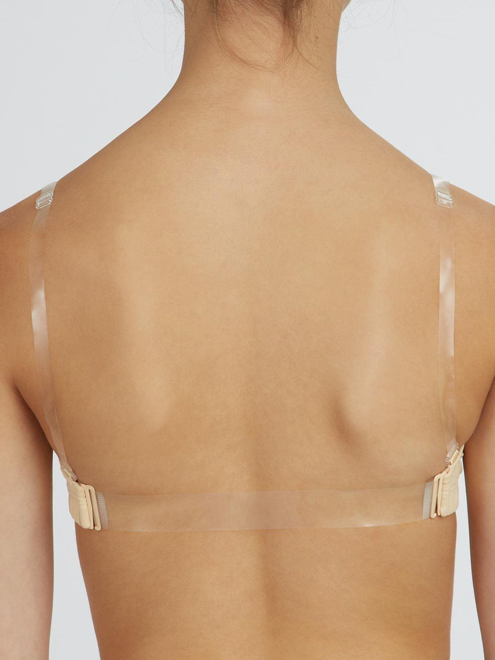 Capezio Clear Back Strap (6 pack) - No Color - Front - Style:STRP2