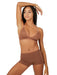 Capezio Deep Neck Clear Back Bra - Girls - Brown - Front - Style:3777T