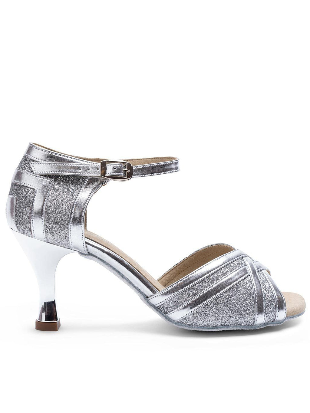 Elisa Silver Shoes Wide Sizes Capezio BR4008W Elisa Ballroom Shoe