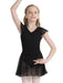 Capezio Flutter Sleeve Dress - Girls - Black - Style:11305C