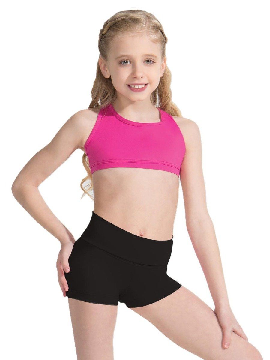 Capezio Fold-Over Boyshort - Girls - Black - Style:TB242C