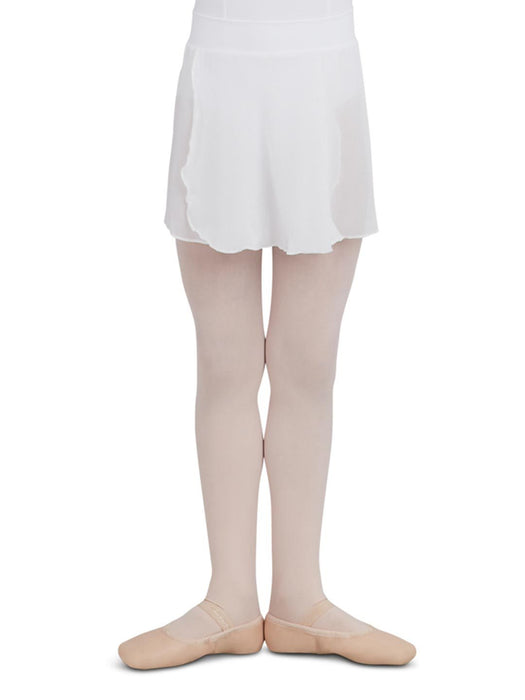 Capezio Girls Pull-On Skirt - Girls - White - Front - Style:TC0011C