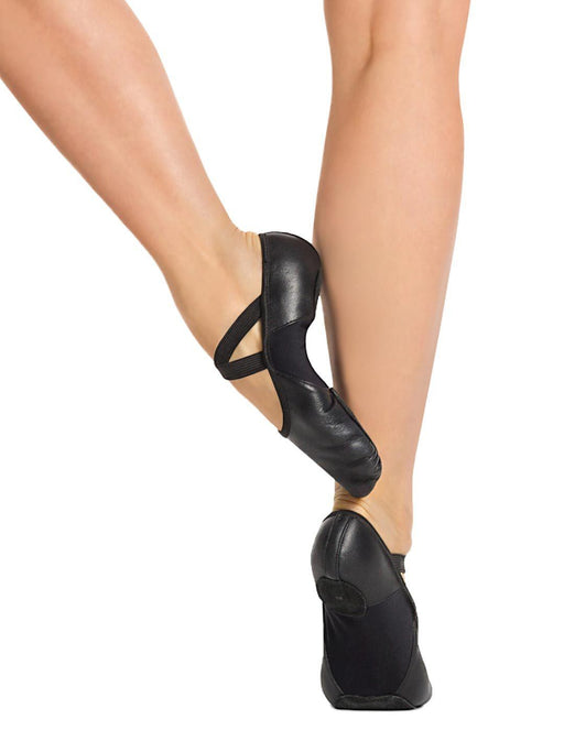 Capezio Hanami Leather Ballet Shoe - Black - Style:2038W