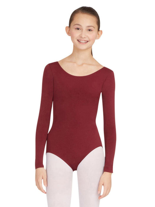 Capezio Long Sleeve Leotard - Brown - Front - Style:TB135
