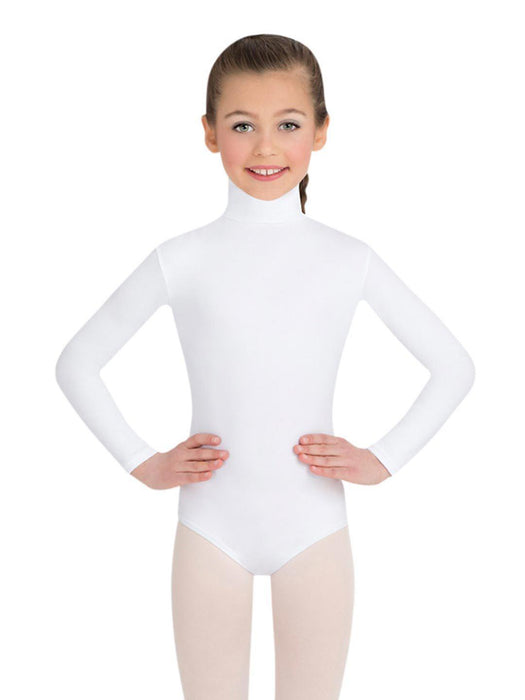 Capezio Girl’s Long Sleeve Turtleneck Leotard with Snaps | Style