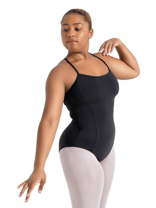 Black Strappy Back Removable Pads Yoga Bodysuit Kinetic Weekend