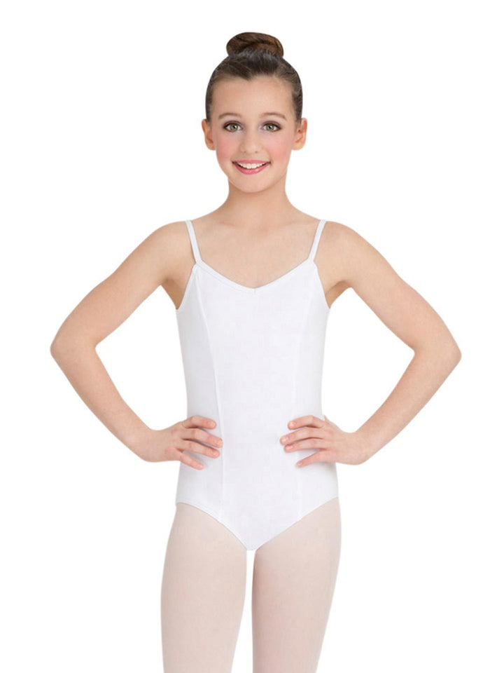 Capezio Princess Camisole Leotard - Girls - White - Front - Style:CC101C