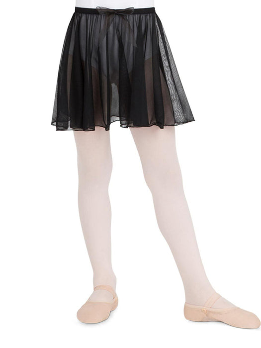 Capezio Pull On Circular Skirt - Girls - Black - Front - Style:N1417C