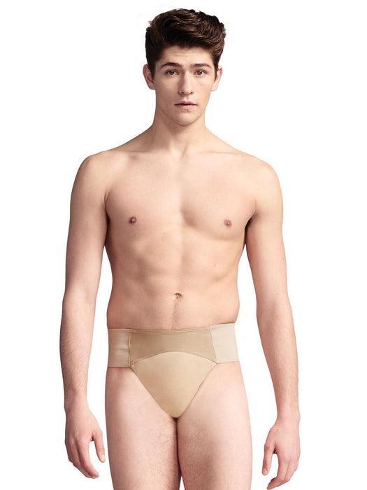Capezio Quilted Dance Belt - Tan - Front - Style:N5930