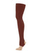 Capezio Self Knit Waist Stirrup Tight - Brown - Front - Style:1961
