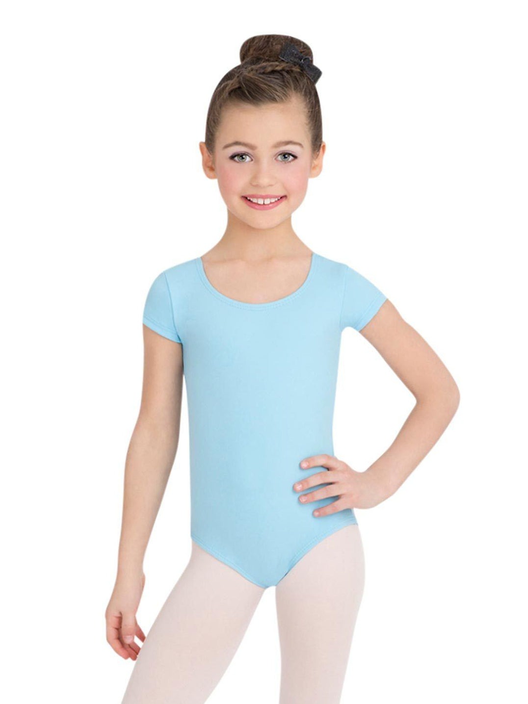 Body Capezio A Maniche Corte Per Danza Classica - Morbido E Resistente Con Cuciture Doppie