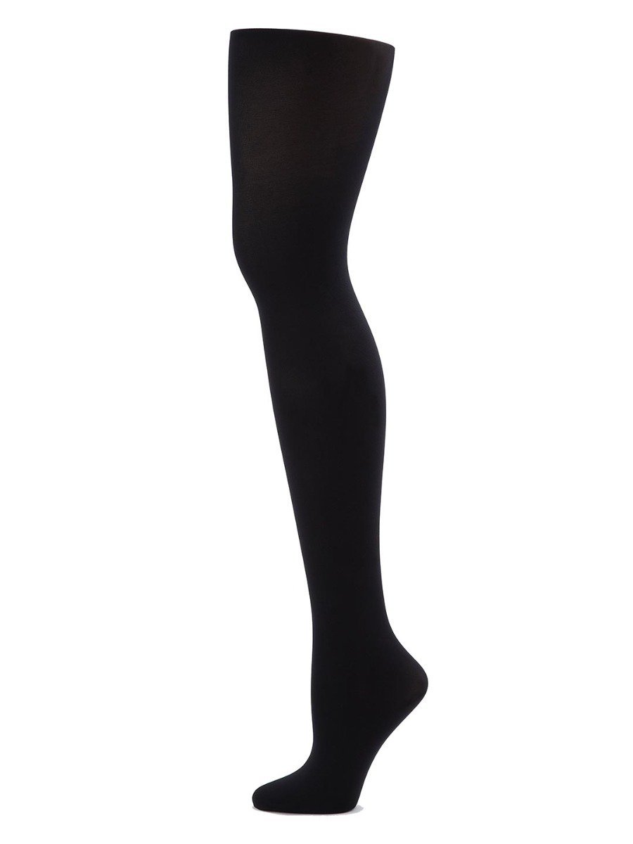 Capezio Ultra Soft Footed Tight - Girls - Black - Front - Style:1915C