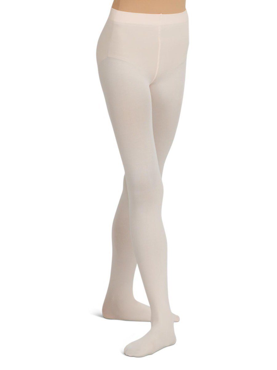 3-pack NEW Capezio Girls Size 8-12 White Footless Tights Ultra Soft Dance  1917C