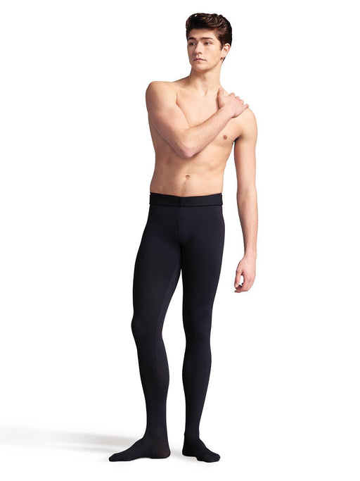 Capezio Men's Ultra Soft™ Footed Tight - Black - Front - Style:10361M