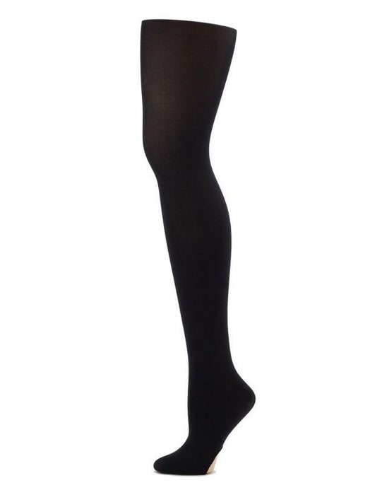 Adult Convertible Dance Tights - Black
