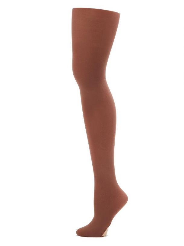Adult Convertible Dance Tights - Mocha