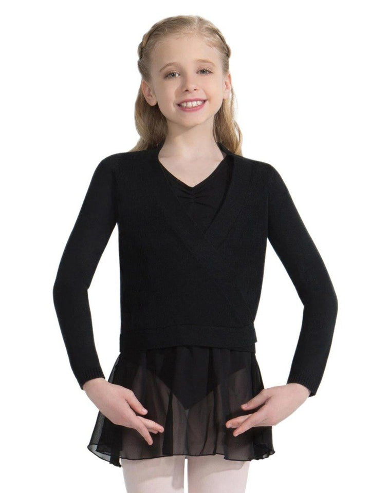 Capezio Wrap Sweater - Girls - Black - Style:CK10949C