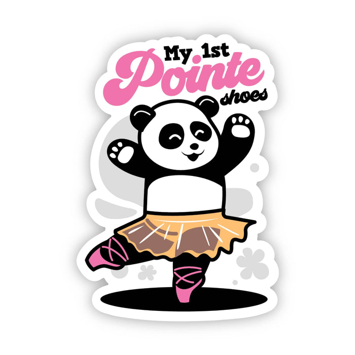 My First Pointe Shoes Panda Dance Sticker