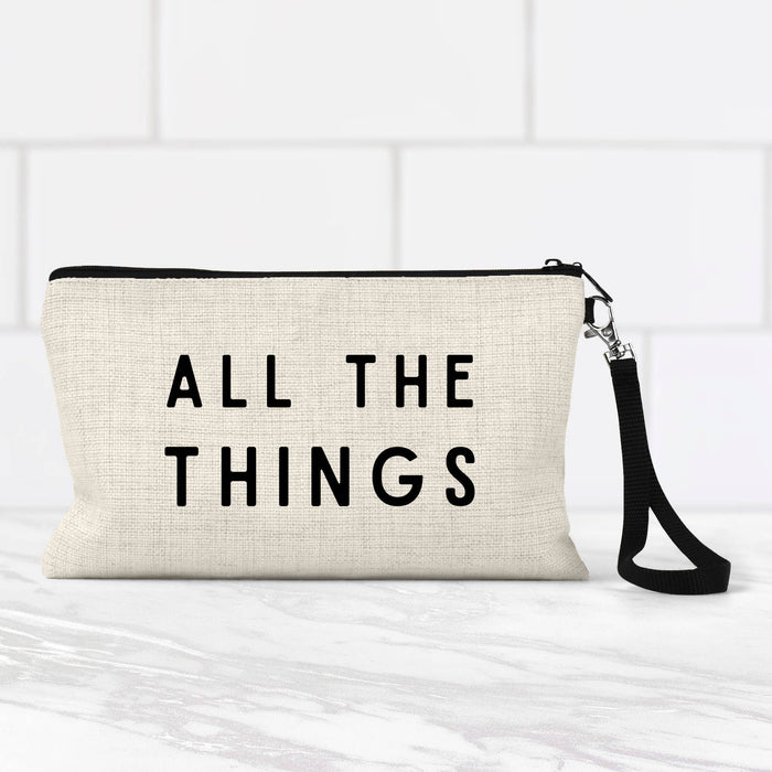 All The Things Cosmetic Bag, Makeup Toiletry Travel Bag
