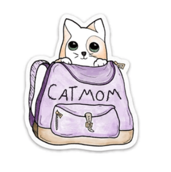 Cat mom Animal Stickers - Main Image