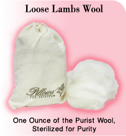 Pillows for Pointes Loose Lambs Wool