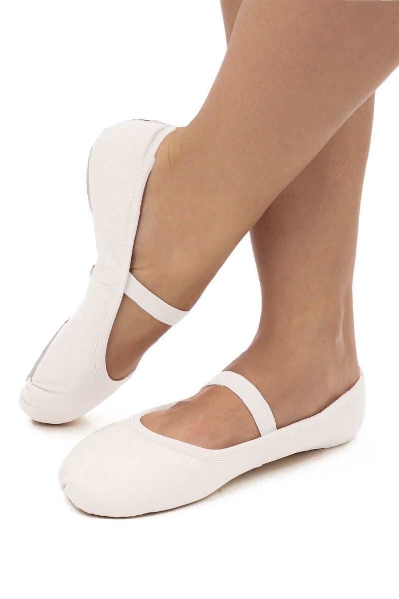 So Danca sd69C Stretch Leather Ballet Shoe White - Child