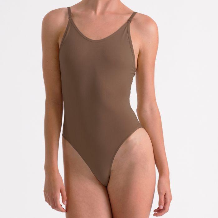 Silky Girls Ballet Dance Seamless High Cut Brief Underwear Nude,DarkNude